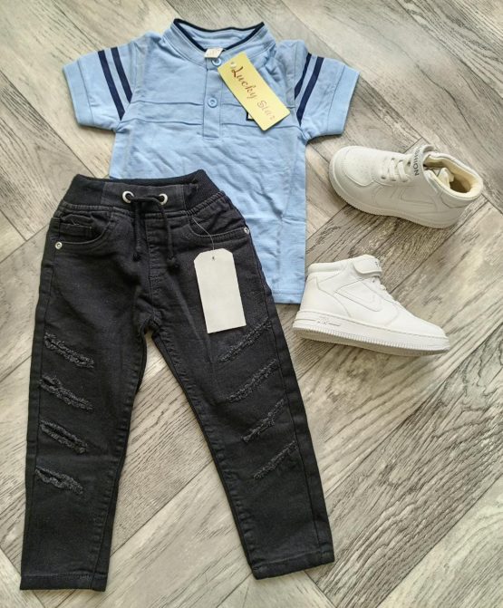 Baby Boy Clothe Set Trouser, T-Shirt and Shoes